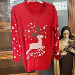 Red Reindeer Sweater